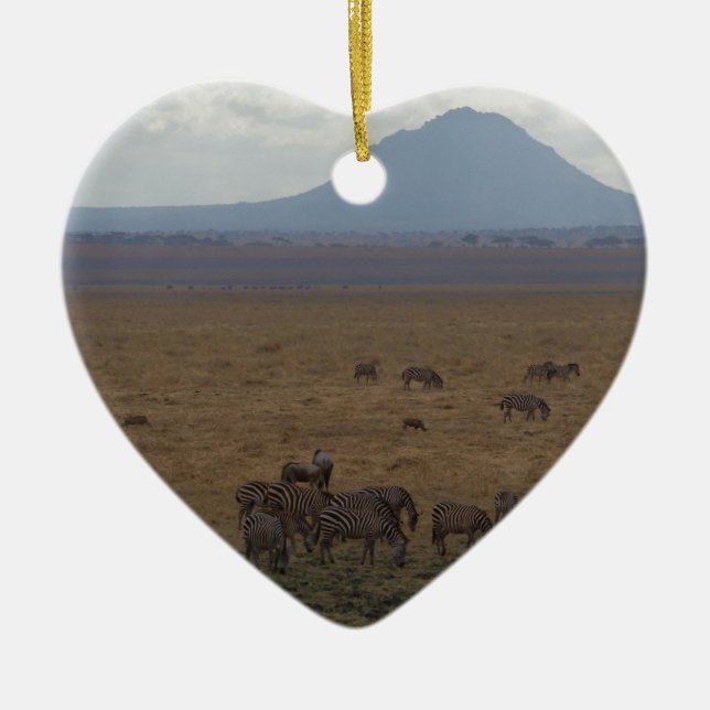 Landskap Tanzania Tom Wurl Julgransprydnad Keramik (Framsidan)