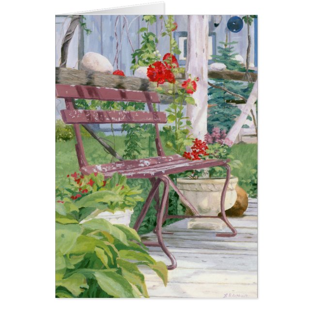 Landskap tar av planet hälsningskort (Framsidan)