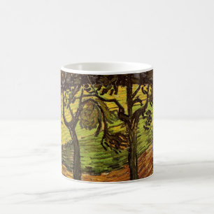 Landskap, träd och figurer av Vincent van Gogh Kaffemugg