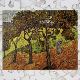 Landskap, Träd och Figurer av Vincent van Gogh Pussel