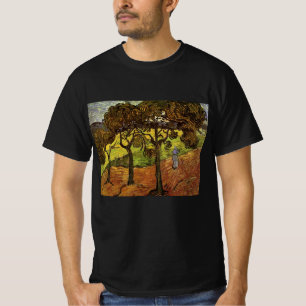 Landskap, träd och figurer av Vincent van Gogh T Shirt