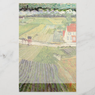 Landskap, transport och Tåg av Vincent van Gogh Brevpapper