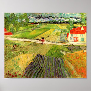 Landskap, transport och Tåg Van Gogh Fine Art Poster