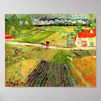 Landskap, transport och Tåg Van Gogh Fine Art Poster