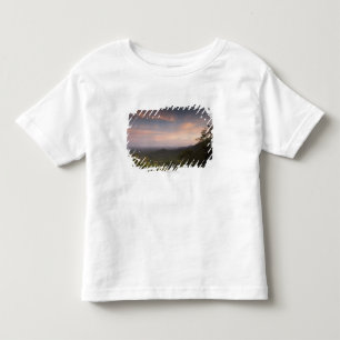 Landskap under en solnedgång t shirt