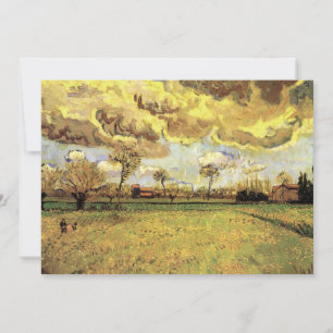 Landskap under en stormig himmel av Vincent van Go