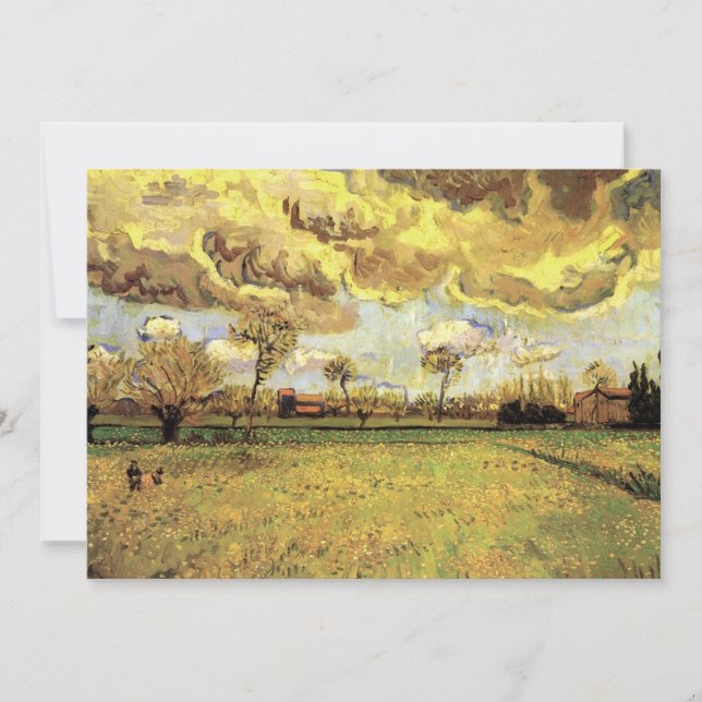 Landskap under en stormig himmel av Vincent van Go (Framsida)