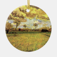 Landskap under en stormig himmel av Vincent van Go