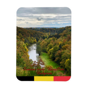 Landskap vid floden Semois i Bouillon, Belgien res Magnet