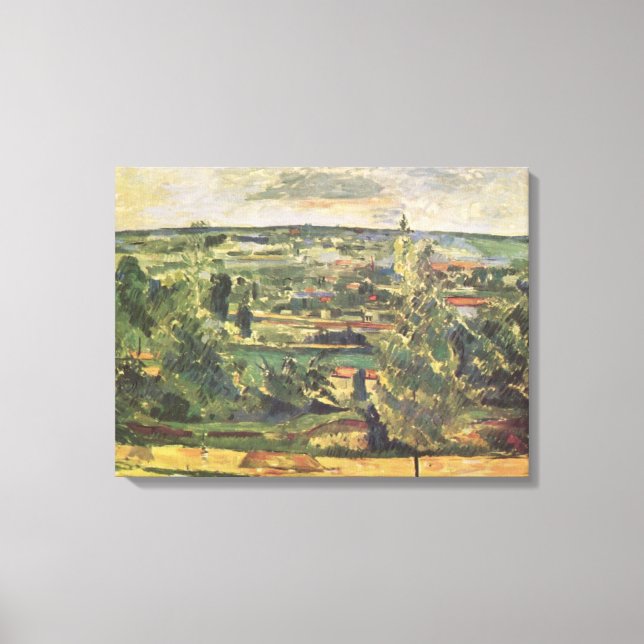 Landskap vid Jas-de-Bouffan - Paul Cezanne Canvastryck (Framsida)