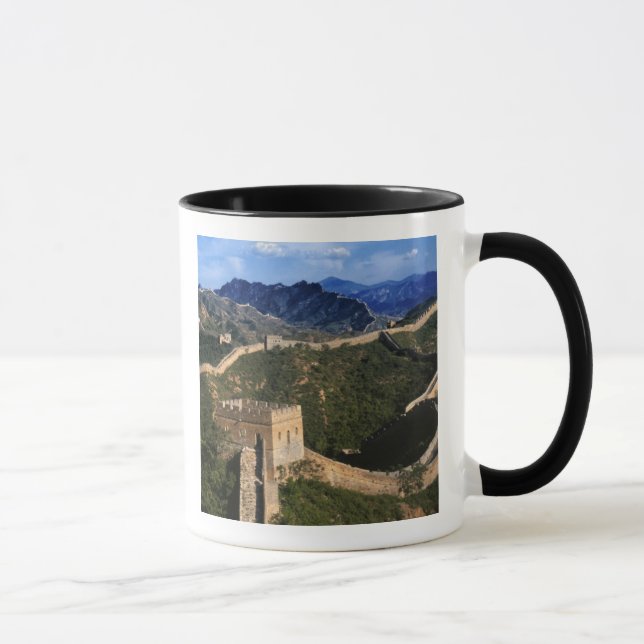 Landskap vid kinesiska muren, Jinshanling, Kina Mugg (Höger)