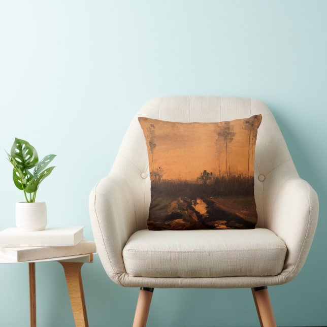 Landskap vid skymning av Vincent van Gogh Kudde (Stol)