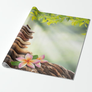 Landskap, Zen-stenar, blommor Presentpapper