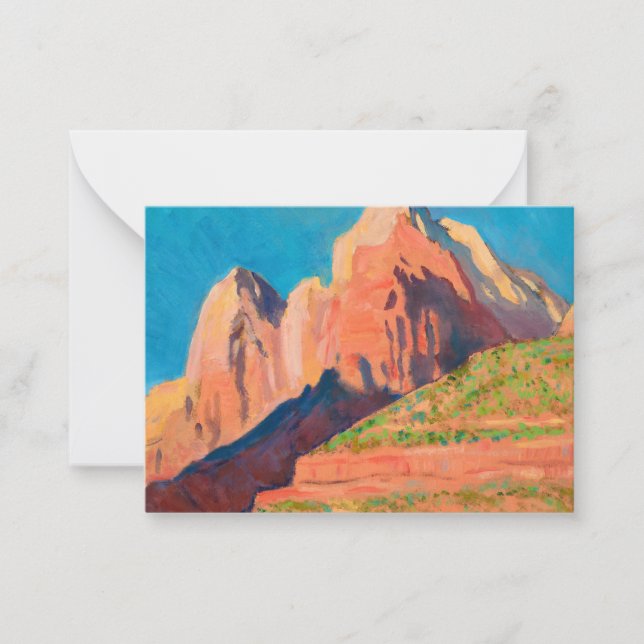 Landskap, Zion nationalpark av Maynard Dixon Anteckningskort (Framsida)