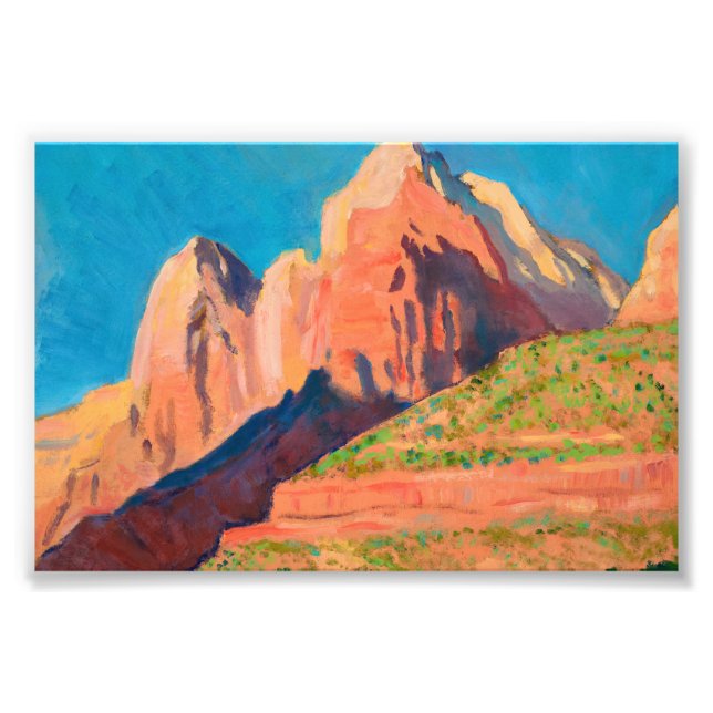 Landskap, Zion nationalpark av Maynard Dixon Fototryck (Framsidan)