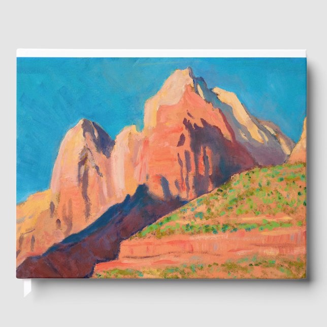 Landskap, Zion nationalpark av Maynard Dixon Gästböcker (Framsida)
