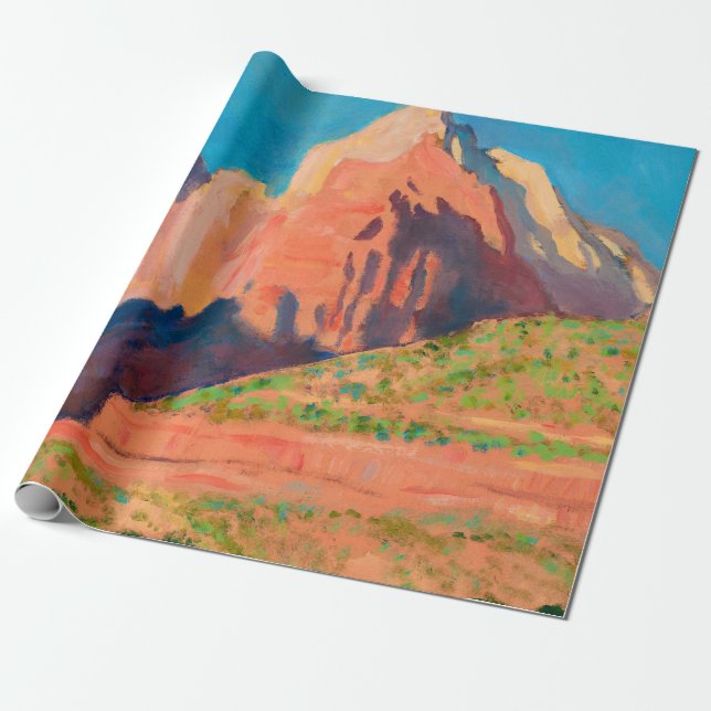 Landskap, Zion nationalpark av Maynard Dixon Presentpapper (Utrullad)