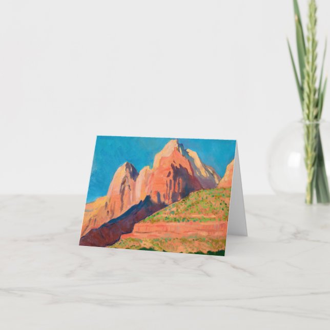 Landskap, Zion nationalpark av Maynard Dixon Tack Kort (Framsida)