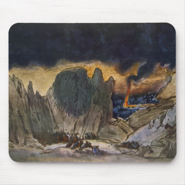 Landskapdesign från Phedre, 1917 (färglithoen) Musmatta (Framsidan)