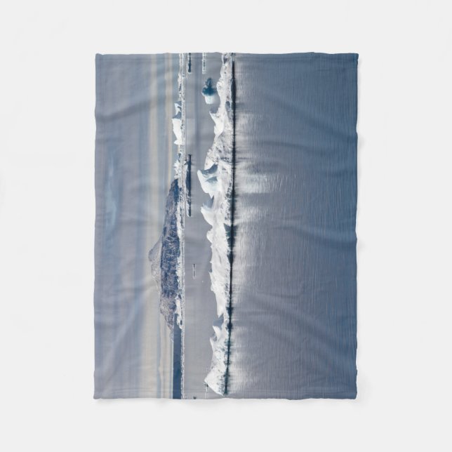 Landskapet Antarctica Fleecefilt (Framsidan)