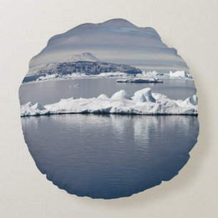 Landskapet Antarctica Rund Kudde
