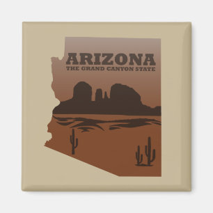 Landskapet Arizona karta Grand Canyon Magnet