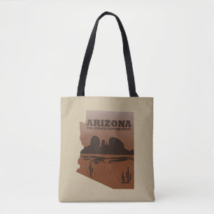 Landskapet Arizona karta Grand Canyon Tygkasse