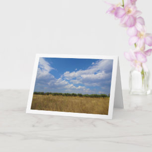 Landskapet Blå himmel Kort