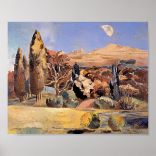Landskapet i första kvartalet i Måne av Paul Nash Poster