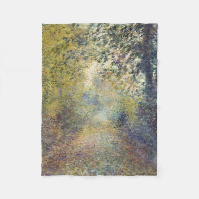 Landskapet i Skogen (av Pierre-Auguste Renoir) Fleecefilt (Framsidan)