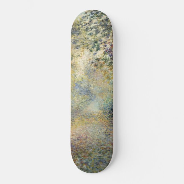 Landskapet i Skogen (av Pierre-Auguste Renoir) Mini Skateboard Bräda 18,5 Cm (Framsida)