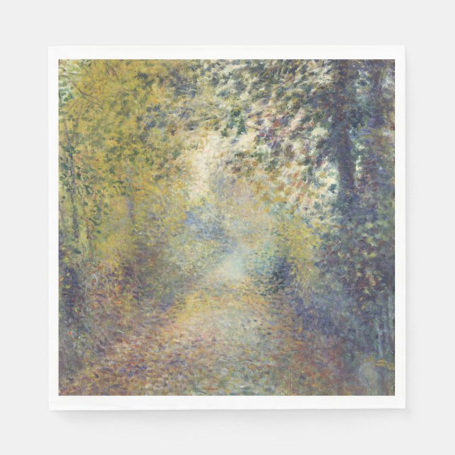 Landskapet i Skogen (av Pierre-Auguste Renoir) Pappersservett (Framsidan)