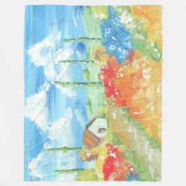 Landskapet i Tuscany Fleecefilt