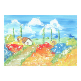 Landskapet i Tuscany Fototryck