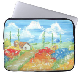 Landskapet i Tuscany Laptop Fodral