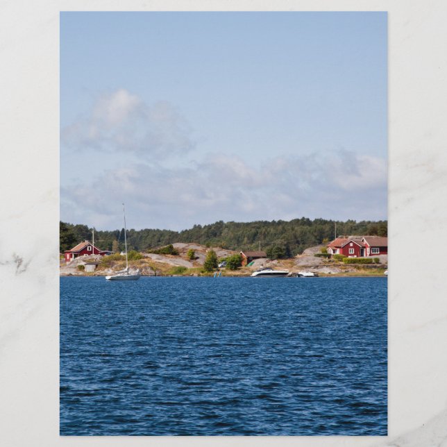 Landskapet Idyllic kusten Reklamblad (Framsidan)