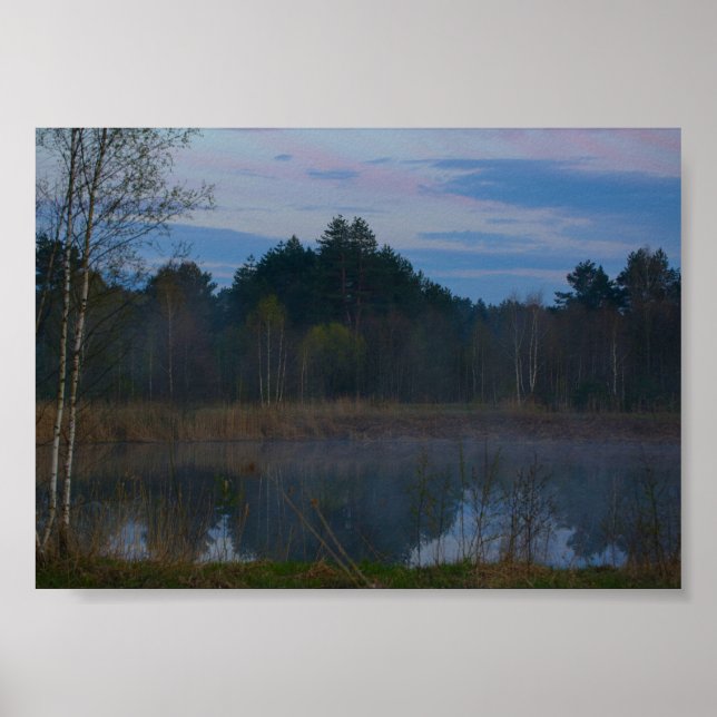Landskapet Landskapet Sjö Fog Poster (Framsidan)