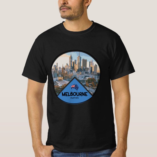 Landskapet Melbourne city australia T Shirt (Framsida)