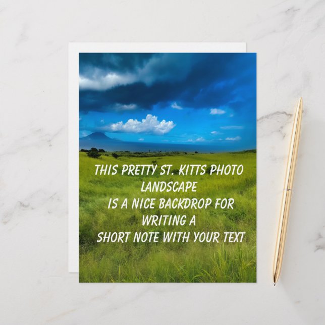 Landskapet Saint Kitts Brevhuvud (Fram/Back In Situ)