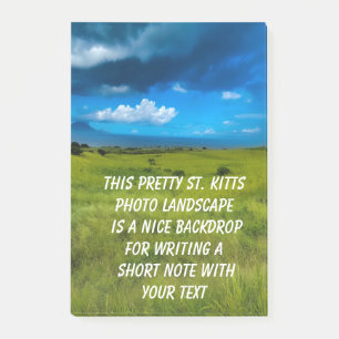Landskapet Saint Kitts Post-it Block