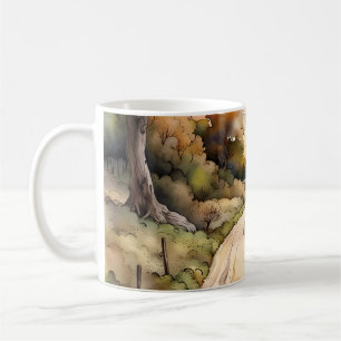 Landskapet Sunset Land Road Kaffemugg