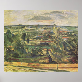 Landskapet vid Jas-de-Bouffan-Paul Cezanne Poster