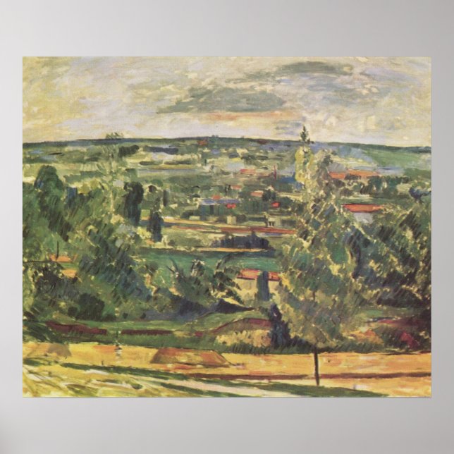Landskapet vid Jas-de-Bouffan-Paul Cezanne Poster (Framsidan)