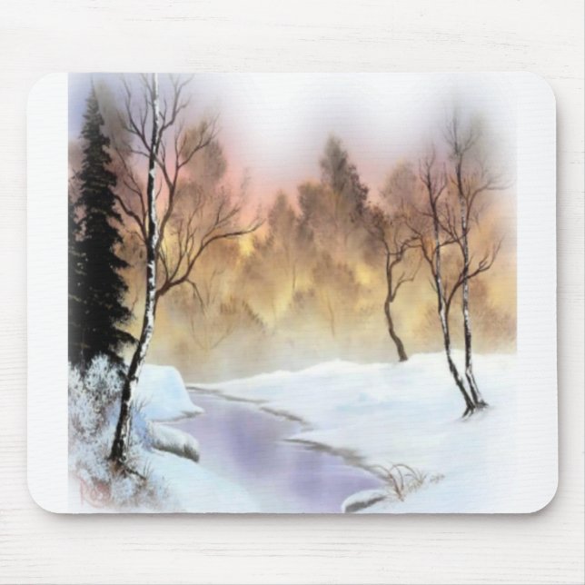 landskapets natur snö snövinter musmatta (Framsidan)