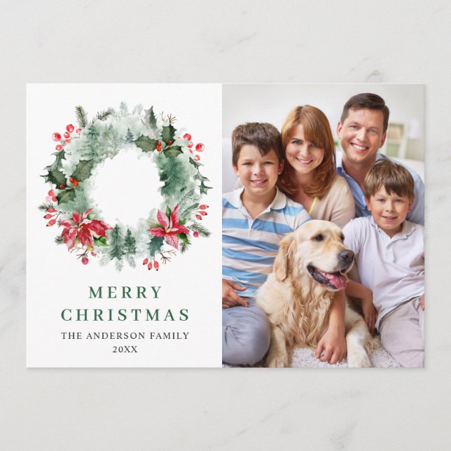 Landskaps Krans Julbär Tall 4 FOTO Vykort (Framsida)