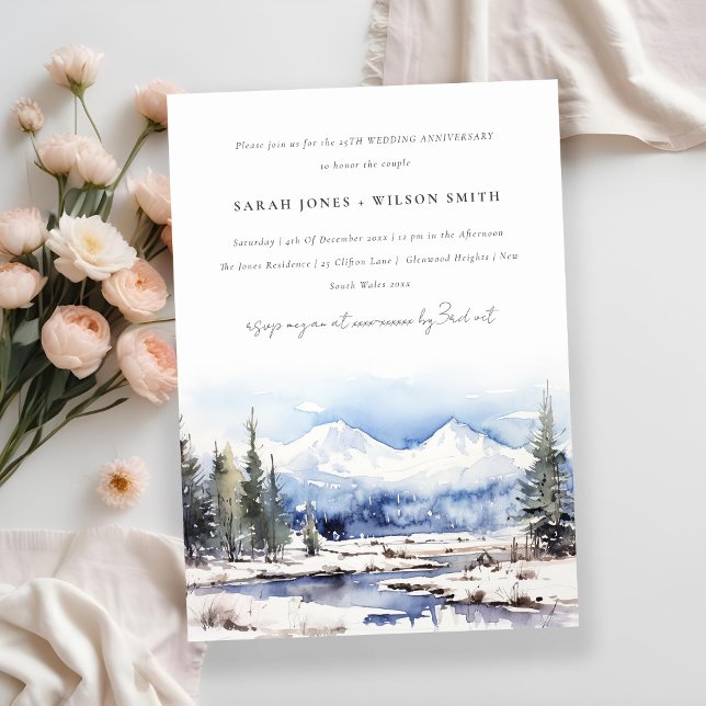 Landskapsår för Winter Snö Mountain Ski Inbjudningar (Skapare uppladdad)