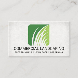 Landskapsarkitekt Logotyp av gräs Visitkort