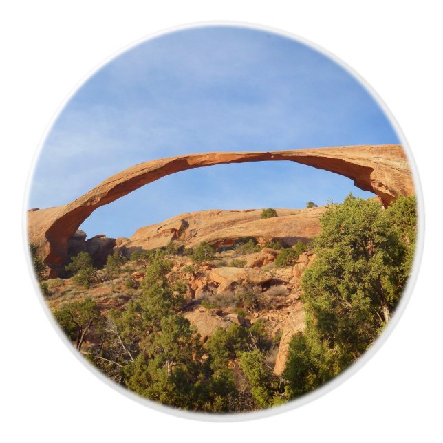 Landskapsbåge i Arches National Park Knopp (Framsidan)