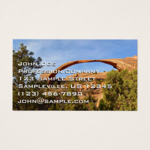 Landskapsbåge i Arches nationalpark Visitkort