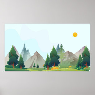 Landskapsbild Poster